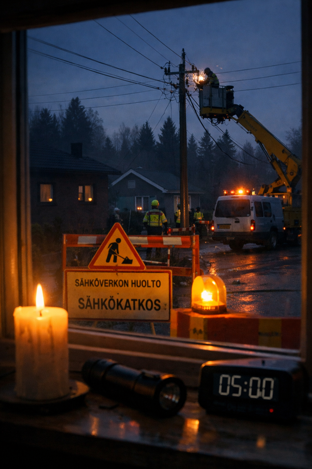 Tiistaina 31.3. klo 05 lyhyt työkatkos koko Haukiputaan alueella